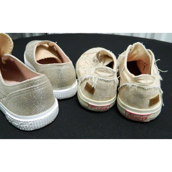 Blowfish Malibu Ruby Rose Gold Metallic Slip On Size 2 & Maura Kids 1 Canvas - Picture 12 of 12